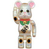 BE@RBRICK Maneki Neko transparent plating 100％ & 400％