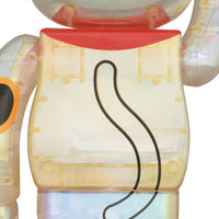 BE@RBRICK Maneki Neko transparent plating 100％ & 400％