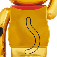 BE@RBRICK Maneki Neko Gold Plated Luminous 1000％