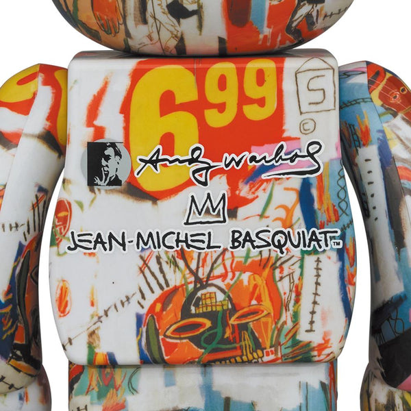 BE@RBRICK Andy Warhol × JEAN-MICHEL BASQUIAT #4 400％