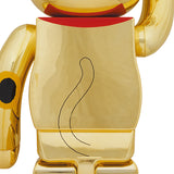 BE@RBRICK MANEKINEKO gold-plated “Rising Fortune” 1000％