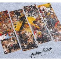 Jackson Pollock Studio PULLOVER HOODED "Floor Boards 01"