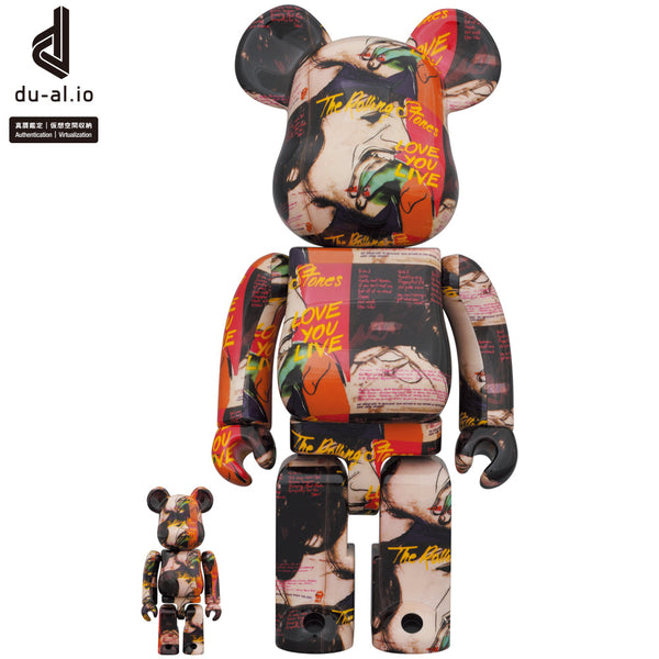 BE@RBRICK Andy Warhol × The Rolling Stones “Love You Live” 100 ...