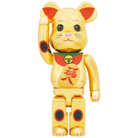 BE@RBRICK Maneki Neko Fukuiri Gold Plating 1000%