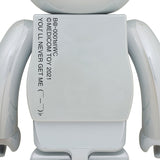 BE@RBRICK 1st MODEL WHITE CHROME 1000％