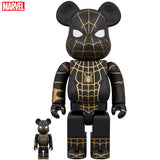 BE@RBRICK SPIDER-MAN BLACK & GOLD SUIT 100％ & 400％