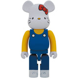 BE@RBRICK HELLO KITTY (blue overalls version) 1000％