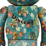 BE@RBRICK × Van Gogh Museum Floral Pattern 50th Anniversary Design Van Gogh Museum 100％ & 400％