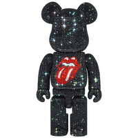 CRYSTAL DECORATE BE@RBRICK The Rolling Stones Tongue Logo 400％《Planned to be shipped in late May 2023》