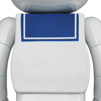 BE@RBRICK STAY PUFT MARSHMALLOW MAN WHITE CHROME Ver. 100% & 400%