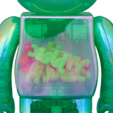 BE@RBRICK X-girl CLEAR GREEN Ver. 100％ & 400％