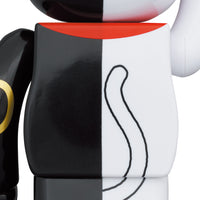 BE@RBRICK Maneki Neko Gold Fortune White x Good Luck Black 100% & 400%