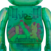 BE@RBRICK X-girl CLEAR GREEN Ver. 1000％