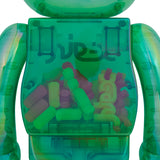BE@RBRICK X-girl CLEAR GREEN Ver. 1000％