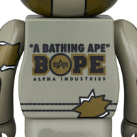 BE@RBRICK BAPE(R) × ALPHA CAMO SHARK 2023 100％ & 400％