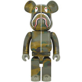 BE@RBRICK BAPE(R) × ALPHA CAMO SHARK 2023 1000％