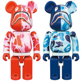 Chogokin BE@RBRICK BAPE(R) ABC CAMO SHARK PINK／BLUE