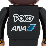 ＜ANA original＞BE@RBRICK for ANA CAPTAIN Poco-chan & CA 10th generation Peko-chan 1000% set of 2