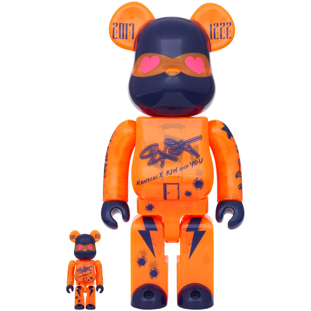 組み立て BearBrickオレンジ93cmぐらい 新品 すぐ発送