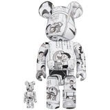 BE@RBRICK 哆啦A梦漫画版。 100% 和 400%