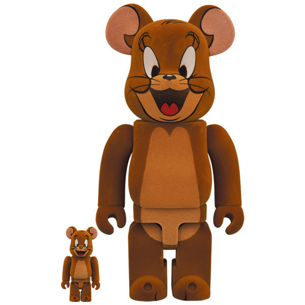 BE@RBRICK JERRY フロッキー Ver. 100％ & 400％（TOM AND JERRY）