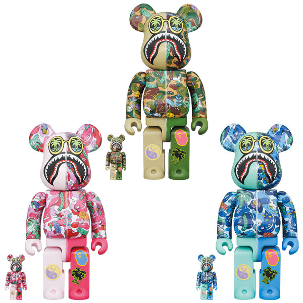 BE@RBRICK Steven Harrington X BAPE(R) SHARK 100％ & 400％