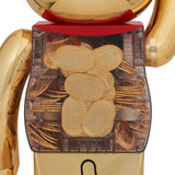 BE@RBRICK Maneki Neko Good Luck coin Gold Plating 1000％ 