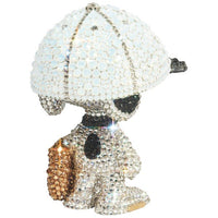 UDF CRYSTAL DECORATE SNOOPY BASEBALL PLAYER SNOOPY《Scheduled to be shipped within 3 to 6 months after ordering》